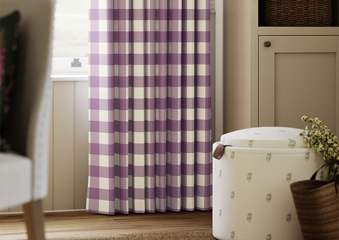 Gingham, Dusting - Made to Measure Curtains - Image 5